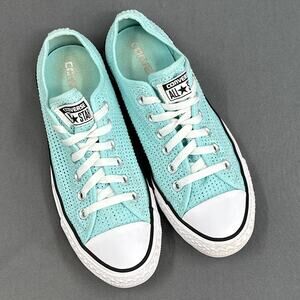 Converse Chuck Taylor Perfed Canvas Summer Ox Womens Sz 8 Sea Foam Blue Sneakers